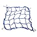 Pixnor 40*40cm Luggage Cargo Bungee Net Bag 6 Hooks Bike Motorcycle Helmet Mesh Storage Carrier Bag (Blue)