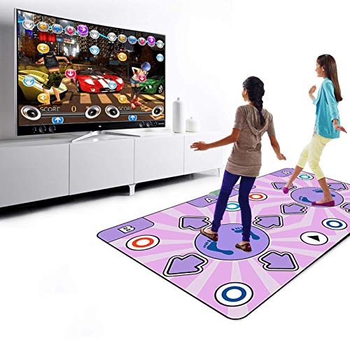 GOLUTEWBILE HDMI Double Wireless Game Dance Mat for Kids and Adults, MotionSensing Controller