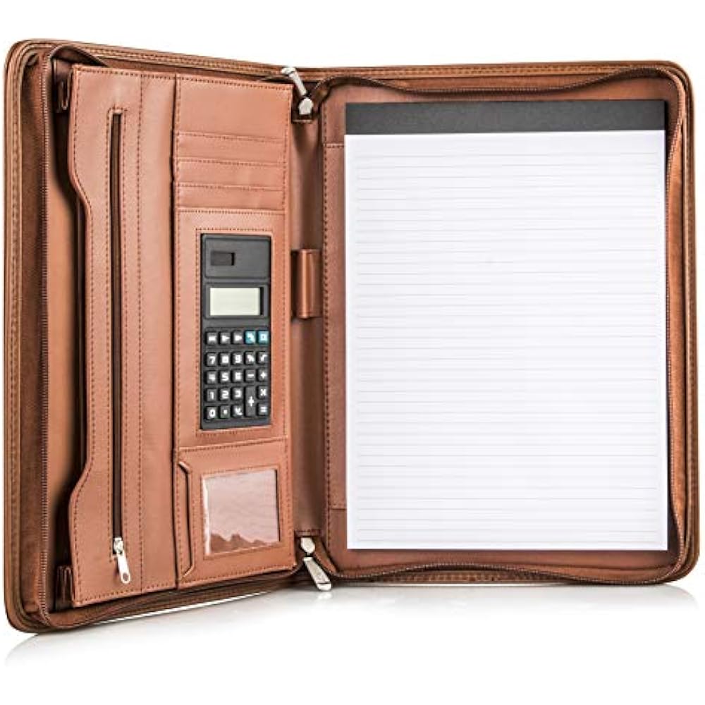 Premium Business Portfolio With Zipper Padfolio Superior Impressions