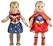 Tatuer Doll Clothes Super Hero Costume+Wonder Woman Outfit for 18 Inch American Girl Dolls (Dolls Not Included)