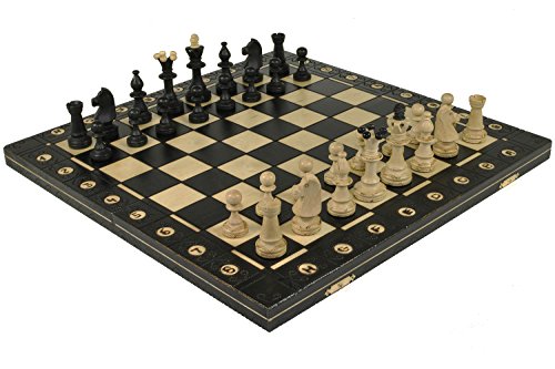 Black senator handcrafted tournament wooden chess board…