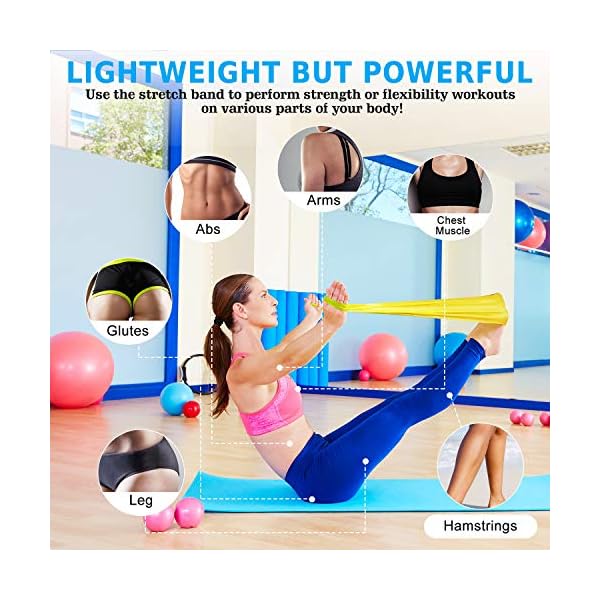 Resistance-Bands-Set-AKBYTCY-Skin-Friendly-Fitness-Exercise-Bands-with-Different-Resistance-Levels-for-Women-Men-Ideal-for-Gym-Home-Workout-Yoga-Pilates-Strength-Training-Legs-59in-Long Resistance Bands Set, AKBYTCY Skin-Friendly Fitness Exercise Bands with Different Resistance Levels for Women & Men…