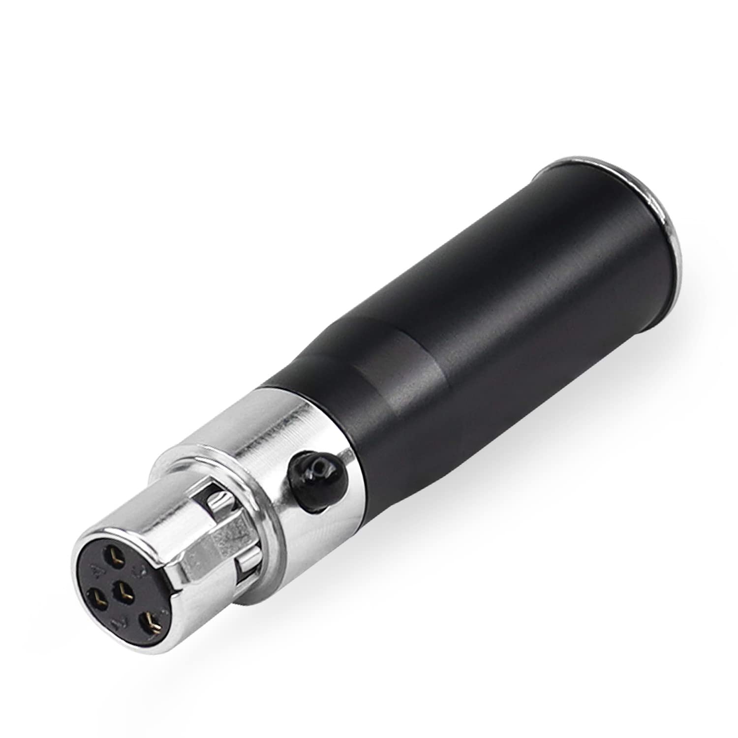 XMSJSIY Mini XLR to 4-Pin Female Audio Adapter for SLR Cameras, Professional Cameras, Microphone Audio Equipment