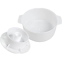 Cheesemaking Kit Butter Punched Сheese Mold Press Strainer cheese With Follower Piston 1,2 liters Tofu Press Mold Cheese…