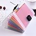 13 Pockets Accordian File Organizer, 7x4.5 Inches, A6 Plastic Wallet for Cards,Coupons,Receipt,Tax Item, Mini Expanding Folders, Expandable Portable Folder