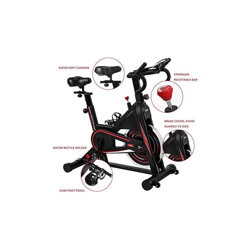 Exercise Bike, DMASUN Indoor Cycling Bike Stationary, Comfortable Seat