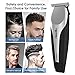 Beard Hair Trimmer, Ciwellu Body Grooming Hair Clippers Kit Rechargeable Hair Cut Trimmer T-Blade Cordless Hair Cutting Clipper For Men and Women With 3 Trimmer Guide Combs, 2 Modes USB Port, Silver