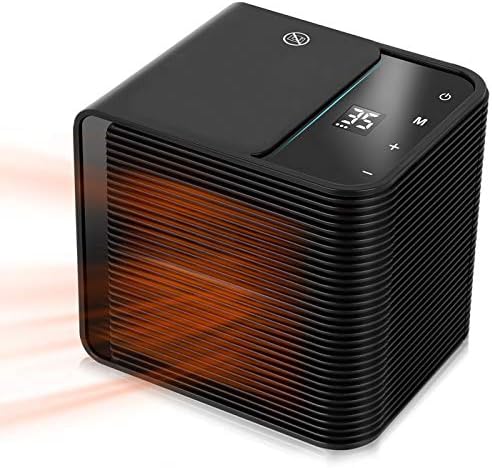 ポータブル電気ヒーター パーソナルデスクラジエーター 複数の保護 Ledディスプレイ 調整可能なサーモスタット ホーム