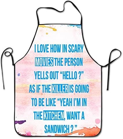 Kitchen Killer The Character Adult Size 100% Cotton Adjustable Black Apron