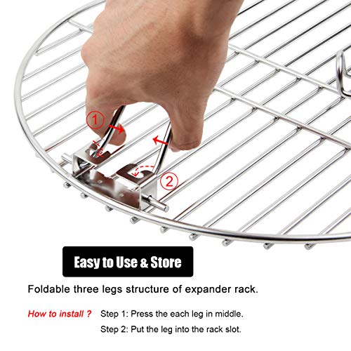 Mydracas Grill Expander Rack Stack Rack Expansion Grilling Rack