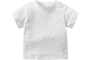 Toddler Short Sleeve Basic Tee Infant Baby Boys Girls Crewneck Tshirt Summer T-Shirt Undershirts Tween Girl Clothing