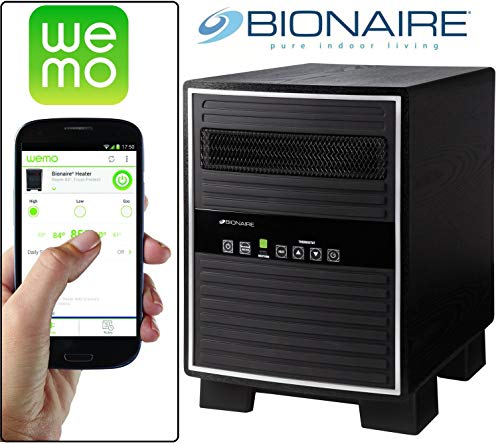 Bionaire We Mo Enabled Infrared 6 Quartz X-Large Smart Console Heater, 1500 Watts, BRH7404WE-CN