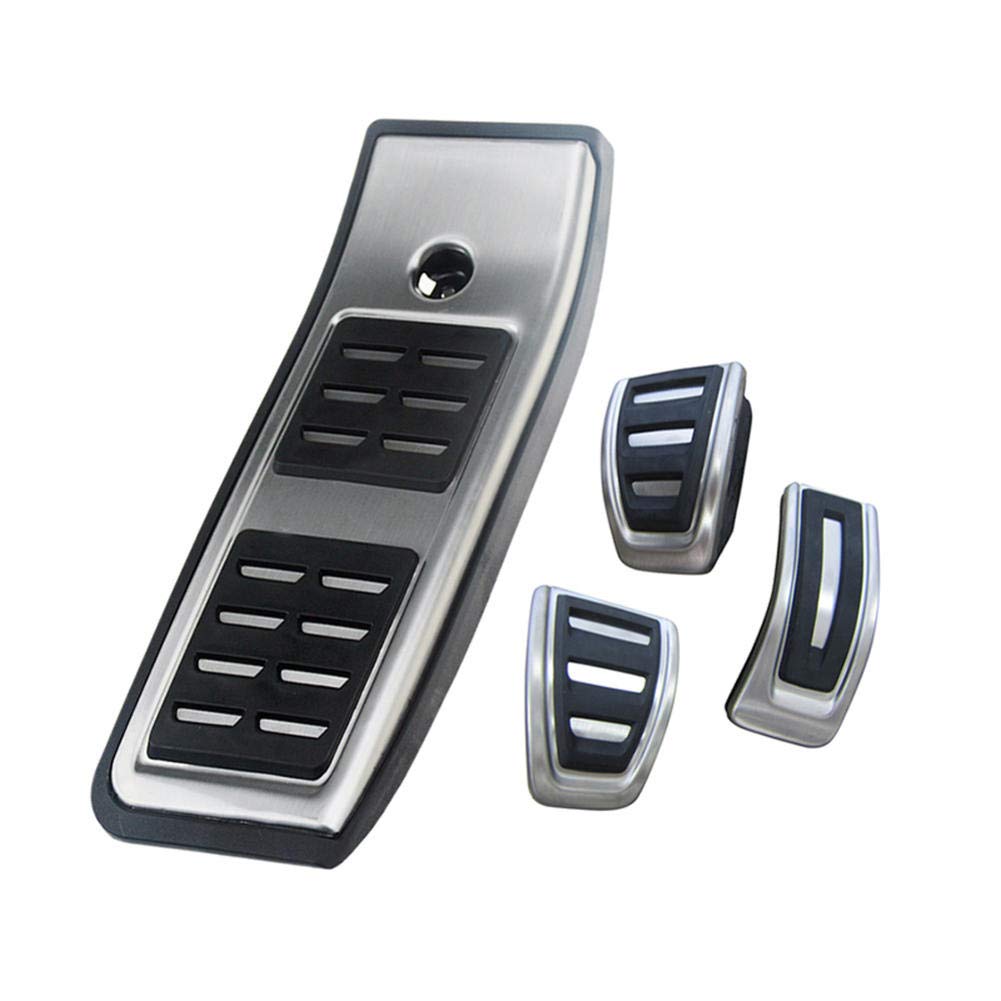 TPHJRM LHD at/MT Sport Auto Stainless Steel Brake Acceleration Footrest Pedal Car Pedals Pad, for fo