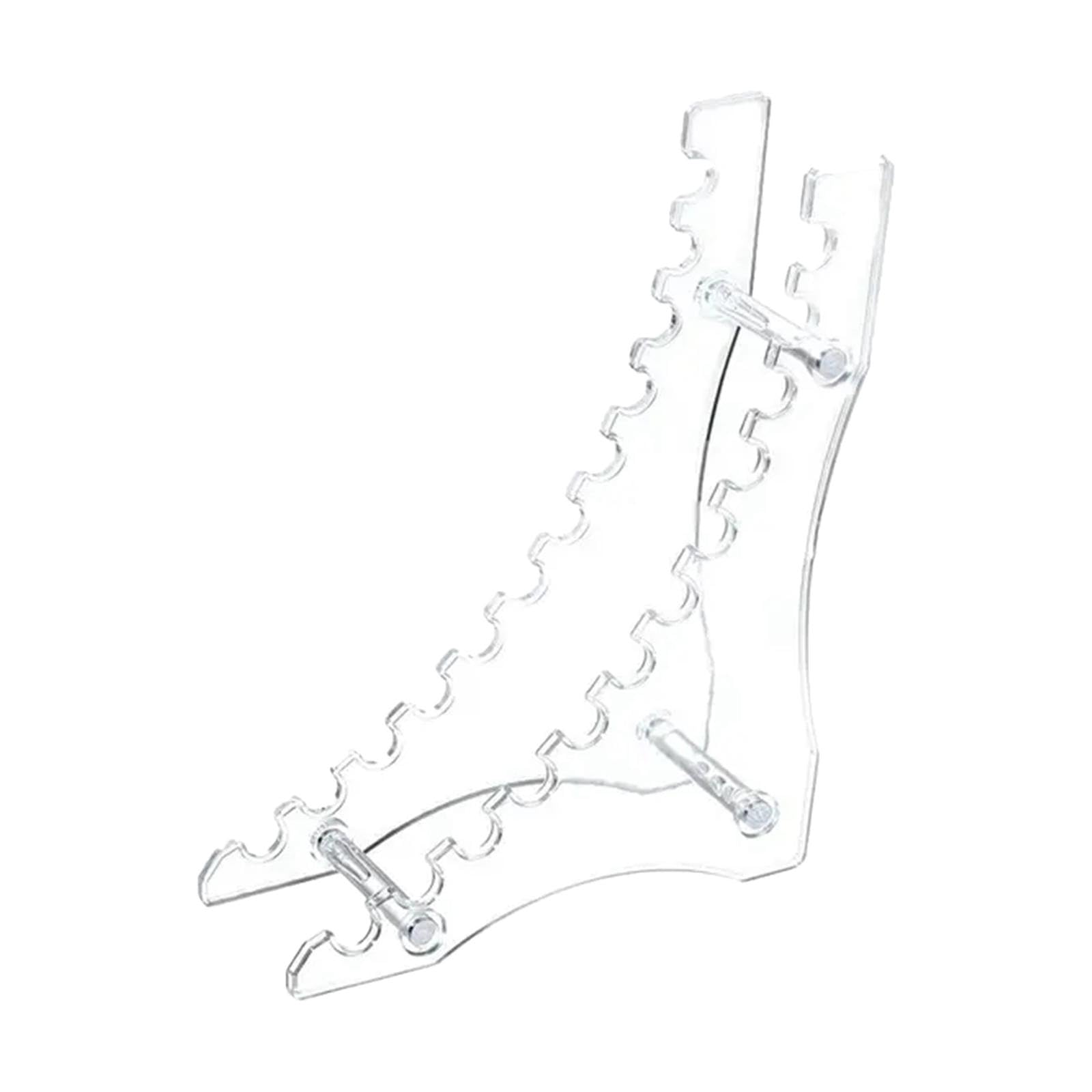 Milageto 12-Compartment Acrylic Pen Holder, Clear Display Stand Organizer for Makeup Brushes & Eyebrow Pens, Modern Design for Home & Office