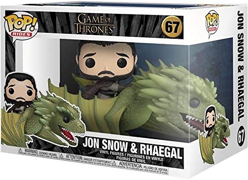 jon snow on dragon funko pop