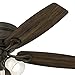 Hunter Fan 52 inch Bronze Traditional Ceiling Fan with Swirled Marble Glass Light Kit and Remote Control (Renewed) (Without Remote)
