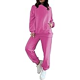 Fixmatti Women Hoodies Tracksuit Long Sleeve Sweatshirts Jogger Pant 2 Piece Outfits