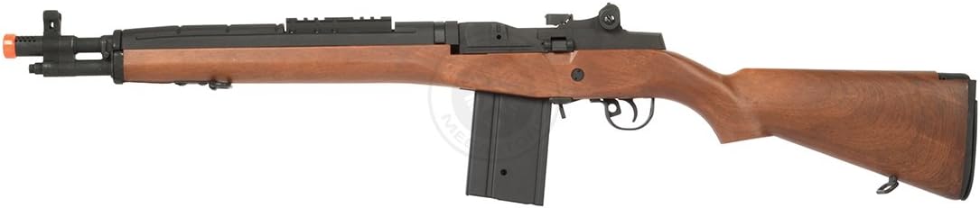 Amazon Com Cyma M14 Socom Airsoft Electric Gun Wood Version Cm032a Airsoft Rifles Sports Outdoors