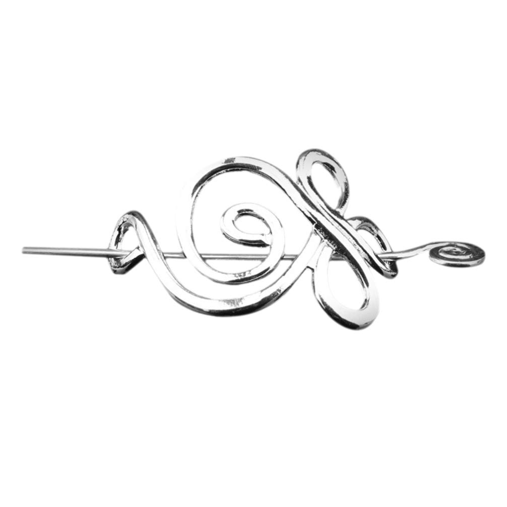 Minkissy Retro Viking Hair Clips Hairpins Viking Hair Accessories Irish Style Hair Slide Clip Stick for Women Girls Style 4