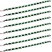 ESUPPORT Green 12v 15 Led 30cm Car Flexible Waterproof Underbody Light Strip Decoration Pack of 8