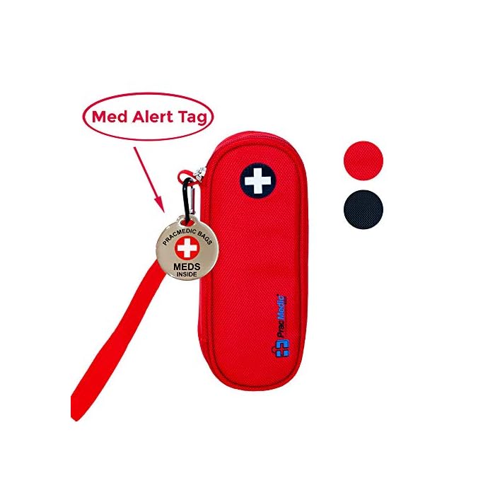 PracMedic Bags EpiPen Carrying Case, Compact - Holds 2 EpiPens or Auvi-Q and Asthma Inhaler - Immediate Access to…