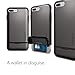 Spigen Flip Armor iPhone 8 Plus/iPhone 7 Plus Case with Durable Protection and Hidden Card Storage for Apple iPhone 7 Plus (2017) / iPhone 7 Plus (2016) - Gunmetal