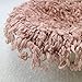 D&J DON&JUDY Hand Crochet Round Blanket with Fringe Newborn Photography Props Newborn Photography Basket Stuffer Filler Mat