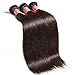 ALI JULIA Wholesale 7A Brazilian Straight Virgin Hair Weave 3 Bundles 100% Unprocessed Remy Human Hair Weft Extensions 95-100g/pc Natural Black Color (12 14 16