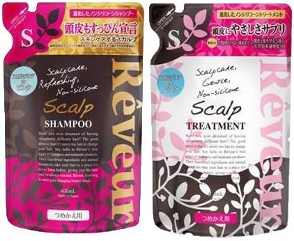 New Reveur new Revuru Scalp Shampoo N & N treatments refill set each 400ml