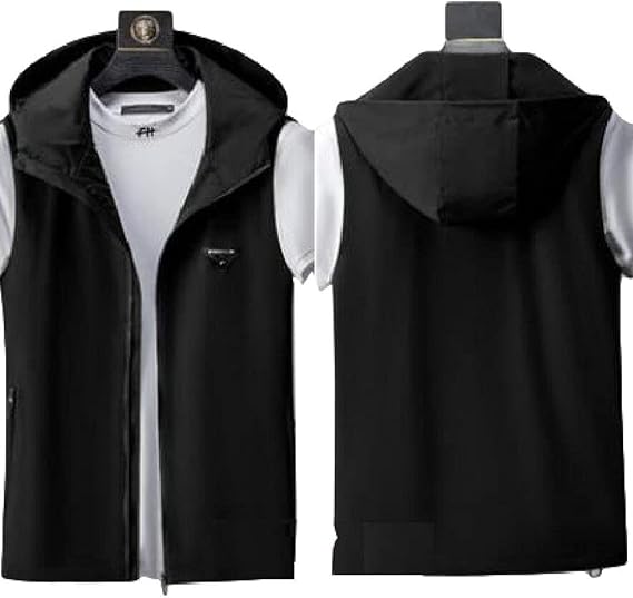 Amazon Taishan メンズ ノースリーブ チョッキ 薄手 パーカー ベスト ジップアップ ノースリーブ スポーツベスト 軽量 アウトドア ハンサム 春秋 ベスト 通販