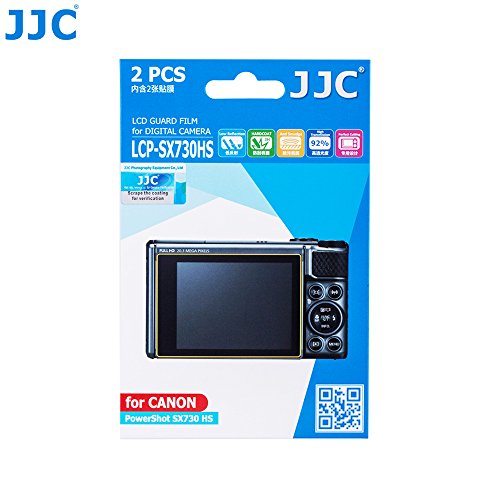 JJC 2PCS PET Film Screen Protector for Canon Powershot SX730 HS SX730HS SX740 HS SX740HS Digital Camera