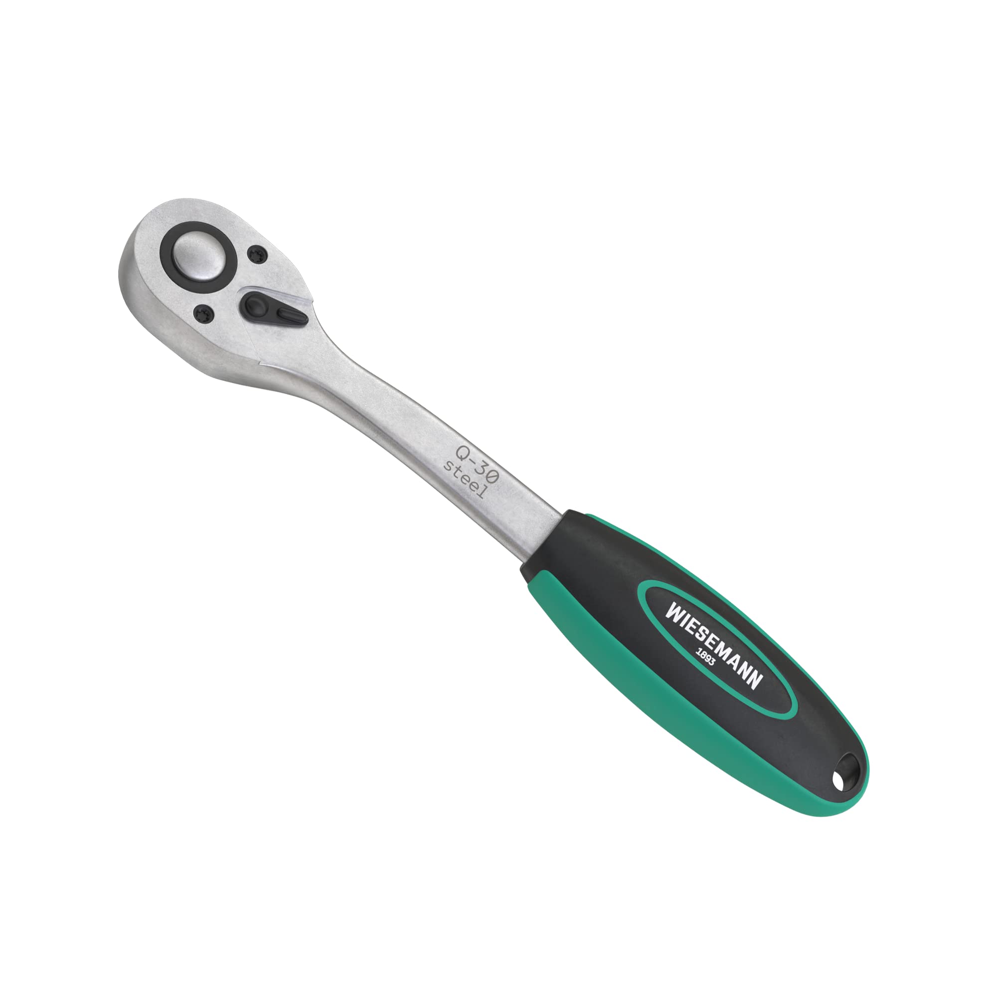 WIESEMANN 1893 Lever Type Reversible Ratchet 3/8 inch with 72 Teeth from fine-Tooth Ratchet Made from Chrome-Plated CV Steel | 80829