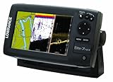 Lowrance 000-10967-001 Elite-7 HDI Chartplotter/Fishfinder with Basemap and 50/200-455/800 KHz Transom Mount Transducer