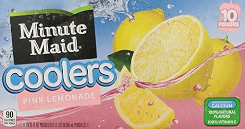 Minute Maid Coolers, Pink Lemonade (10 Count, Fl Oz Each) in