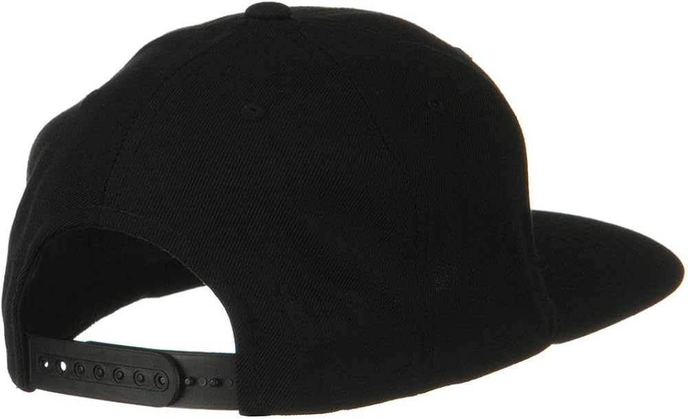Sonette/Yupoong Wool Blend Prostyle Snapback Cap - Black at  Men’s Clothing store: Baseball Caps
