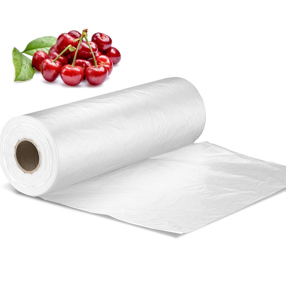 Photo 1 of 14" X 20" Plastic Produce Bag on a Roll, Clear Food Storage Bags for Bread Fruits Vegetable, 350 Bags/Roll