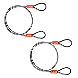 BV 2.5FT Bike Lock Cable with Loops-5mm