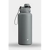 Stevig 1 Hand Slide Lock Leak-proof | 30 oz | Insulated Vacuum Flask Stainless Steel Sport Water Bottle - Gray ST-214