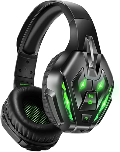 Wireless Gaming Headset, PHOINIKAS Detachable Wired Bluetooth Over Ear  Headphone for PS4, Xbox One, PC, Nintendo Switch Wireless+Pro+7.1 Surround  Green price in UAE | Amazon UAE | kanbkam