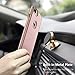LOHASIC for iPhone 8 Plus Case, Premium Texture Leather Ultra Slim Excellent Grip Soft Case Compatible with iPhone 8 Plus - [Rose Gold]