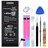 NOHON Battery Replacement Kit for iPhone 6 Plus - High Capacity 3400mAh Li-ion Battery with Complete Repair Tool Kit and Instructions - Included 24 Months Warranty