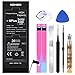 NOHON Battery Replacement Kit for iPhone 6 Plus - High Capacity 3400mAh Li-ion Battery with Complete Repair Tool Kit and Instructions - Included 24 Months Warranty