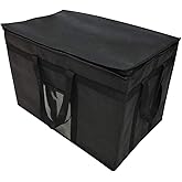 XXX-Large Insulated Collapsible Cooler Bags with Zipper Closure,Reusable Grocery Shopping Bags Keep Food Hot or Cold