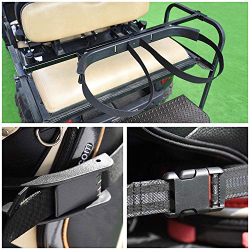 Snow Shop Everything Universal Golf Bag Holder Bracket Attachment Cart Rear Seat EZGO Club Car - Thumbnail 7