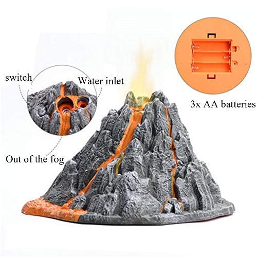 Modèle Volcan Dinosaure Snowflake - Jouet Éducatif Avec Effet Fumée Et Lumière - Cadeau Enfant