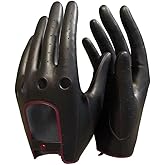 MGGMOKAY Women's Leather Driving Gloves Touchscreen Thin Soft Sheepskin Motorcycle Riding Gloves Unlined