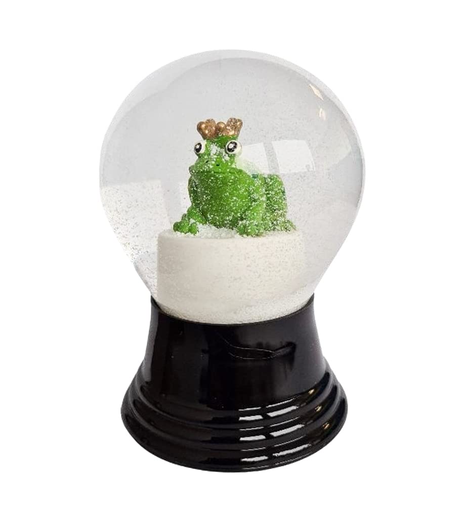 Real Glass Snow Globe - Almost Like Real Snow, Frog King, 8cm — image 1