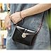 edfamily Women Girls Mini Handbags Leather Crossbody Single Shoulder Bag Cellphone Pouch Purse Wallet(Black)