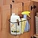 iDesign Axis Metal Over the Cabinet Storage Organizer, Waste Basket for Aluminum Foil, Sandwich Baggies, Cleaning Supplies, Garbage Bags, Bath Supplies, 6.2