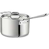 All-Clad 4204 with loop Stainless Steel Tri-Ply Bonded Dishwasher Safe Sauce Pan with Loop Helper Handle and Lid…